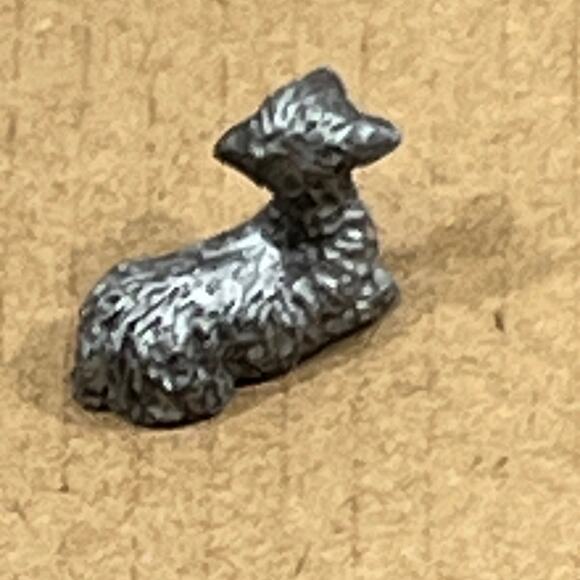 Russ Nativity Pewter lamb animal figure manager Miniature Fig Christmas Holiday - Picture 4 of 5